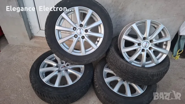 Алуминиеви джанти Platin 16" 5x112, 6.5J, ET42 със зимни гуми Kormoran 205/55/16 за VW Touran и др.