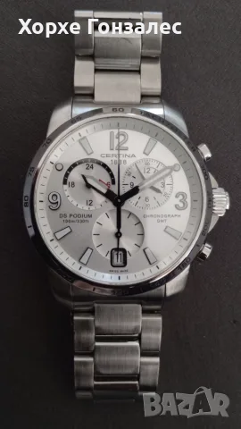 Certina DS Podium Chronograph GMT, 42мм., снимка 8 - Мъжки - 56717975