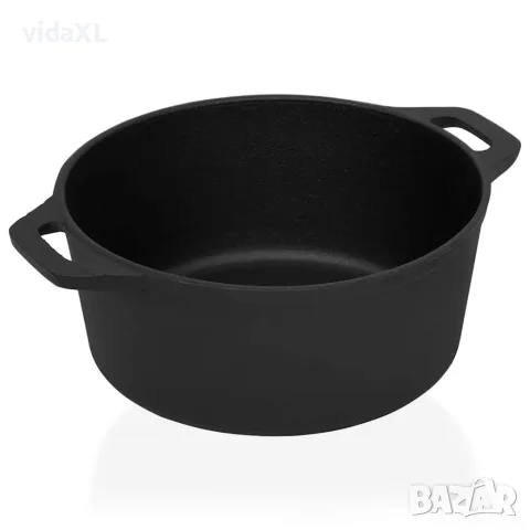vidaXL Тенджера Ø26,5 см, чугун, снимка 4 - Съдове за готвене - 56146647