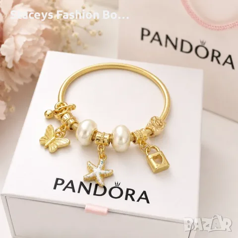 Дамска гривна тип Pandora - различни модели, снимка 4 - Гривни - 56747924
