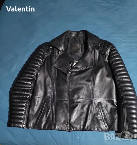 Philipp Plein черно кожено яке BIKER