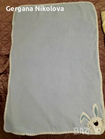Бебешка хавлия 100/100см. с качулка, снимка 4 - За банята - 29967210