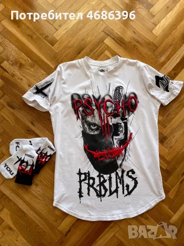 Тениска Luda Psycho 3 + Чорапи Luda | Limited Edition
