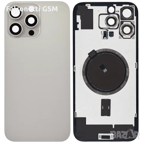 Заден капак за iPhone 16 Pro Max – Оборудван AAA+ – Натурален титан
