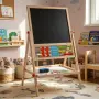 Мултифункционална образователна детска дъска с дървена рамка, снимка 8