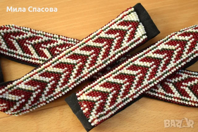 Мънистен колан за народна носия, снимка 6 - Колани - 56601111