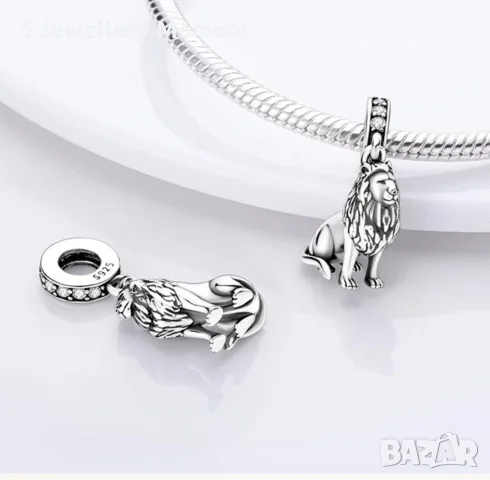 Сребърен талисман  PANDORA Lion King, снимка 2 - Гривни - 56748548