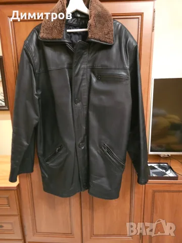 Мъжка Кожена Шуба Dinamo 3XL, снимка 2 - Палта - 56696798