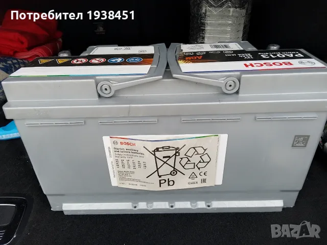 Акумулатор BOSCH AGM 95 Ah, снимка 2 - Части - 56555788