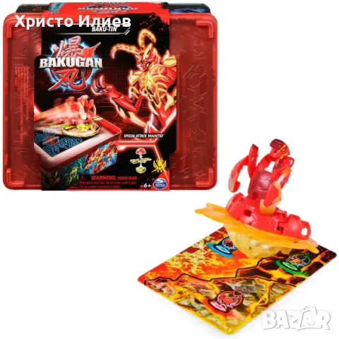 BAKUGAN Метална кутия за съхранение с 1 бр. SPECIAL ATTACK Mantid