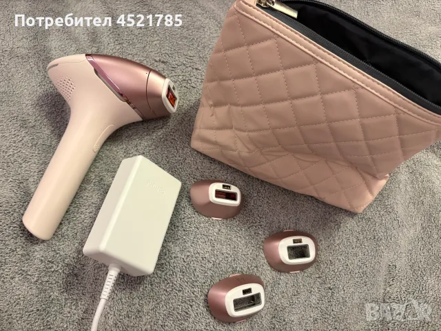 Фотоепилатор PHILIPS SERIES 9900 LUMEA BRI977/00 РАБОТА НА БАТЕРИЯ, БРОЙ ИМПУЛСИ 450000, БЯЛ