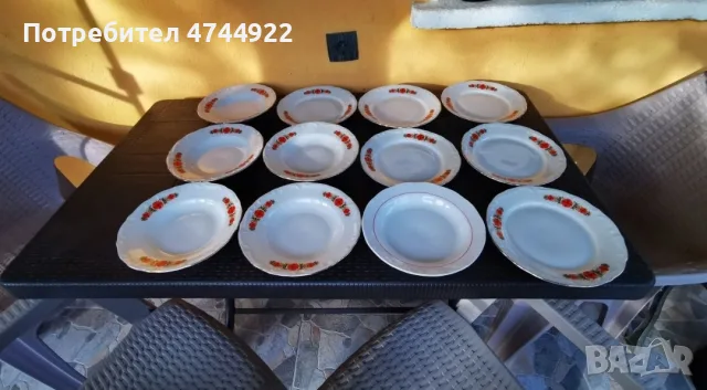 Ретро чини от соца 11бр+1 подарък като нови, снимка 2 - Сервизи - 56575367