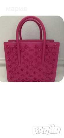  Оригинална !!! Нова дамска чанта christian louboutin pink 
