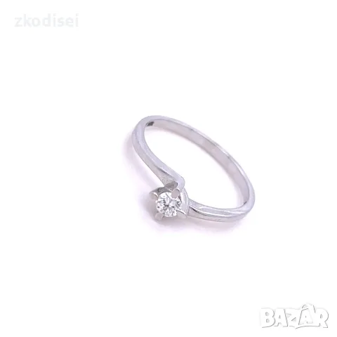 Златен дамски пръстен с диамант 0,14Ct. чистота:SI размер:54 модел:34033-1