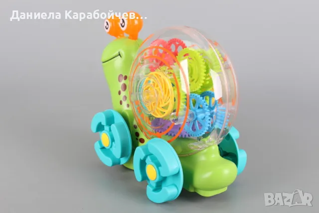 Охлювче проектор, Цвят: Зелен, снимка 3 - Играчки за стая - 56647146