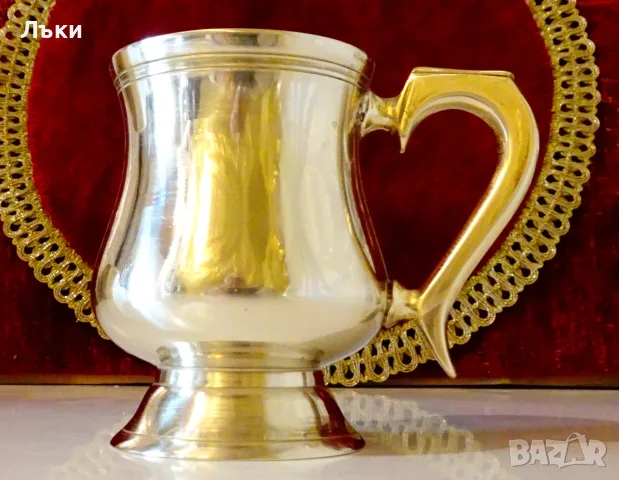 Бронзова чаша за вино,позлата. 