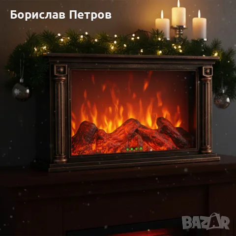 LED камина с ефект на тлеещи въглени – безопасна и стилна атмосфера у дома