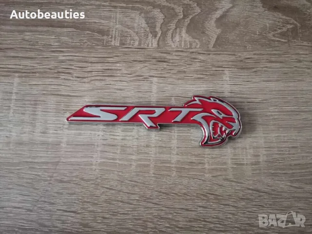 SRT Hellcat сребристо с червено емблема дясна, снимка 4 - Аксесоари и консумативи - 56581121