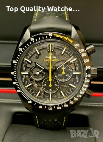 Omega Speedmaster 44mm Dark Side of the Moon Apollo 8 Ceramic Black Skeleton Dial