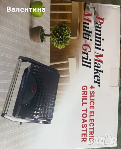 Мултифункционален грил тостер 1000W, снимка 8 - Тостери - 56632453