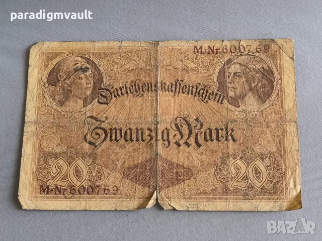 Райх банкнота - Германия - 20 марки | 1914г.