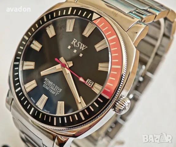 RSW Romeo dive automatic 26 jewels ETA Swiss made sapphire wr 50m