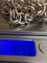 Сребърен масивен ланец 105гр 925проба 62см, снимка 2
