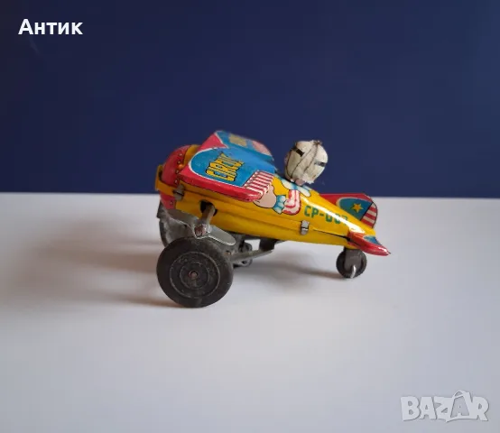 Стара Ламаринена Играчка Самолетче CIRCUS от Соца, снимка 5 - Колекции - 56642331