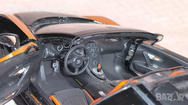 Метална кола Bugatti , мащаб 1:18, снимка 6 - Колекции - 56567649