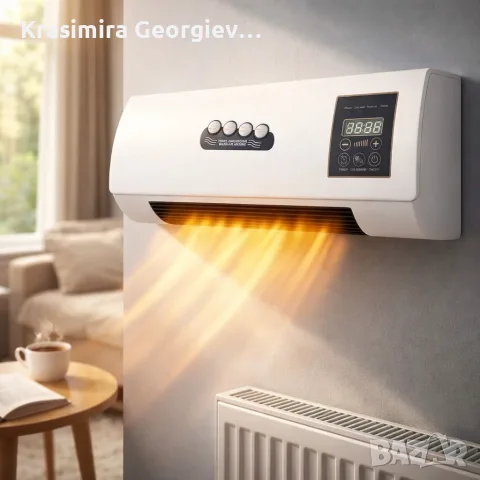 Стенен PTC отоплител и вентилатор LX-333 – 1800W, дистанционно управление и таймер