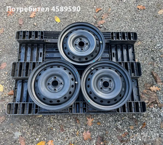 3бр.Железни джанти 15цола 4x100 + ДАТЧИЦИ за Suzuki,Toyota,Mazda,Subaru,Kia,Peugeot,Citroen,Opel