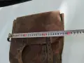 Стара кожена чанта планшет с кръст, снимка 6