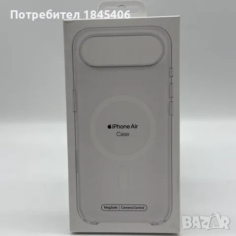 Оригинален Калъф Apple - Clear, iPhone Air, MagSafe, Frost