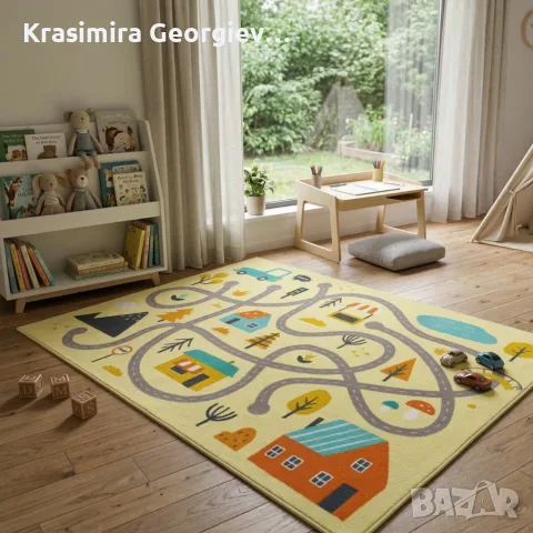 Детски килим за игра 120х160см 