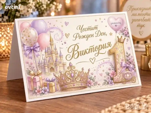 Табелки за маса за Рожден ден