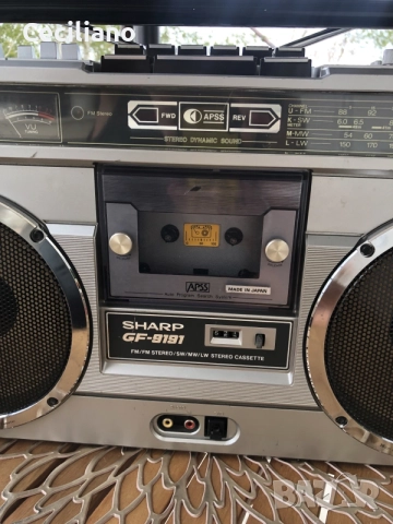 SHARP GF 9191 E -SILVER-радиокасетофон , снимка 3 - Радиокасетофони, транзистори - 56558786