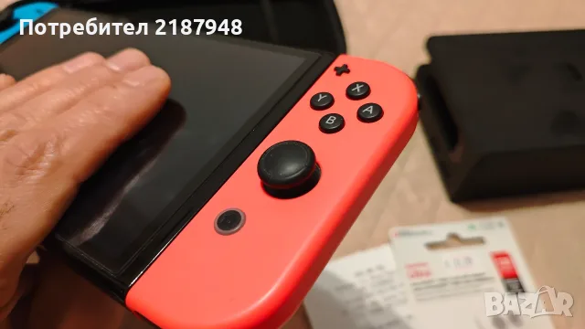Nintendo Switch OLED с Picofly чип +128gb карта, снимка 4 - Nintendo конзоли - 56722595
