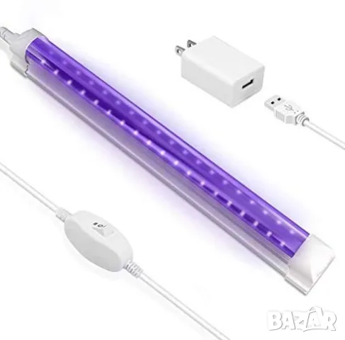 UV лампа 10W 32см. LED черна светлина