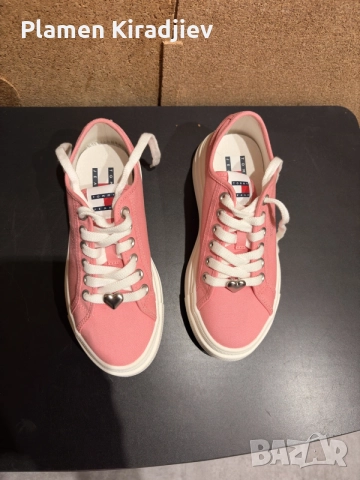 Дамски маратонки на платформа Tommy Hilfiger, снимка 4 - Маратонки - 56726704