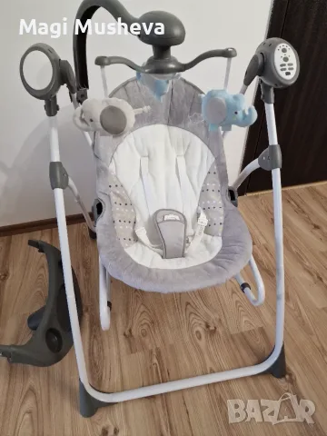 Бебешка електрическа люлка Cangaroo Swing Star, снимка 3 - Детски люлки - 56590284