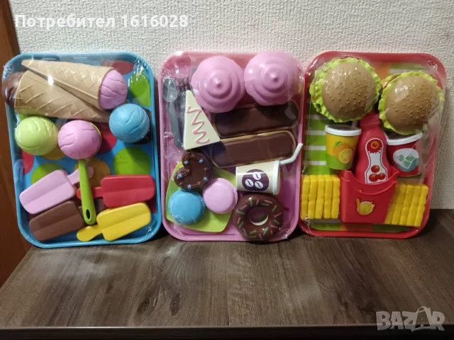 Детски сервизи за сладолед,сладкиши и бургери на Playtive.