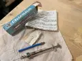  Chirana Стара стъклена спринцовка Стар предмет Колекция, снимка 1
