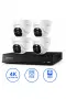 Reolink 4K PoE комплект с 4 куполни камери + 2TB NVR, снимка 1