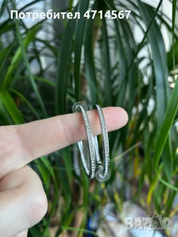 Обеци на Swarovski, снимка 5 - Обеци - 56748275