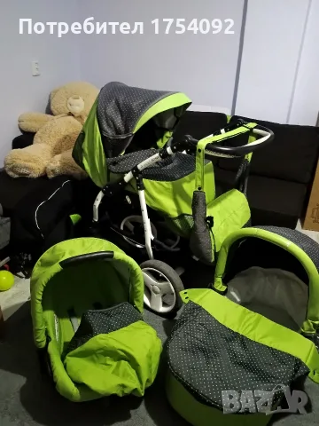Бебешка количка RETRUS S-MAX KIWI 