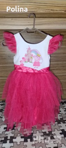 Ефектна рокля Пера пиг Peppa pig 116