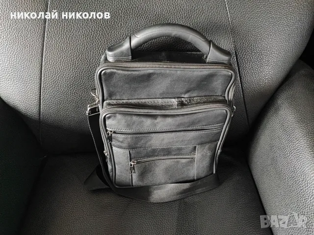 мъжка чанта от естествена кожа