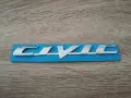 сребрист надпис Honda Civic Gen 8, снимка 1