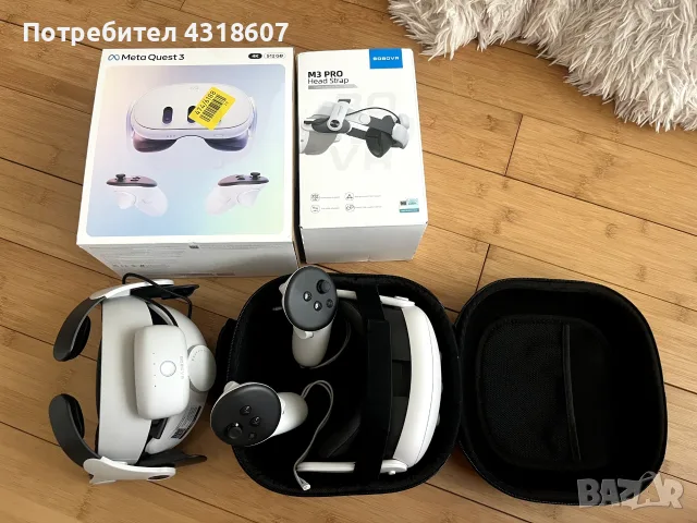 Продавам Meta Quest 3 512GB + допълнителни аксесоари, снимка 2 - Други игри и конзоли - 56609554
