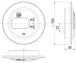 1бр. ЛЕД LED стоп кръгъл с хром ринг, 12-24V , ПОЛША, снимка 9